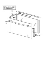 H10 Grill door assy