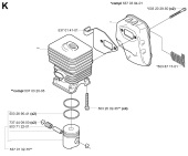 CYLINDER, PISTON & MUFFLER