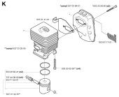CYLINDER, PISTON & MUFFLER