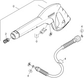 Hand trigger gun