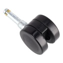 Twin Wheel Castor 50mm Black