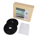 Fan Charcoal Filter Round Shape x  2 Filters 