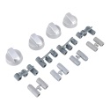 Silver Universal Oven Knobs x 4