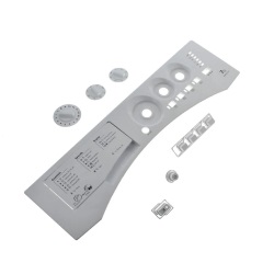 White Control Panel Complete  Knob & Switches 