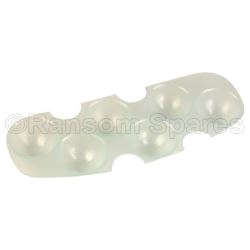 Eggs container transparent grey