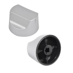 Silver Chrome Control Knob Switch
