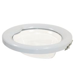 Door Glass Handle Hinge White