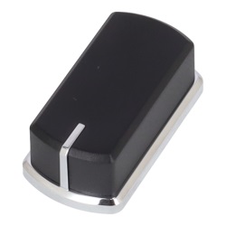 Control Knob Switch, Black & Silver 