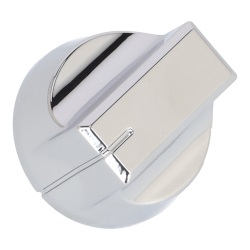 Chrome Silver Control Knob 
