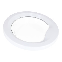 Door Glass Frame And Hinge White Complete