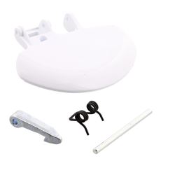White Door Handle Catch Hook Kit 