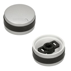 Silver & Black Control Knob