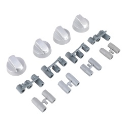 Silver Universal Oven Knobs x 4