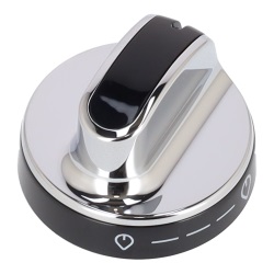 Gas Control Knob, Black Chrome 